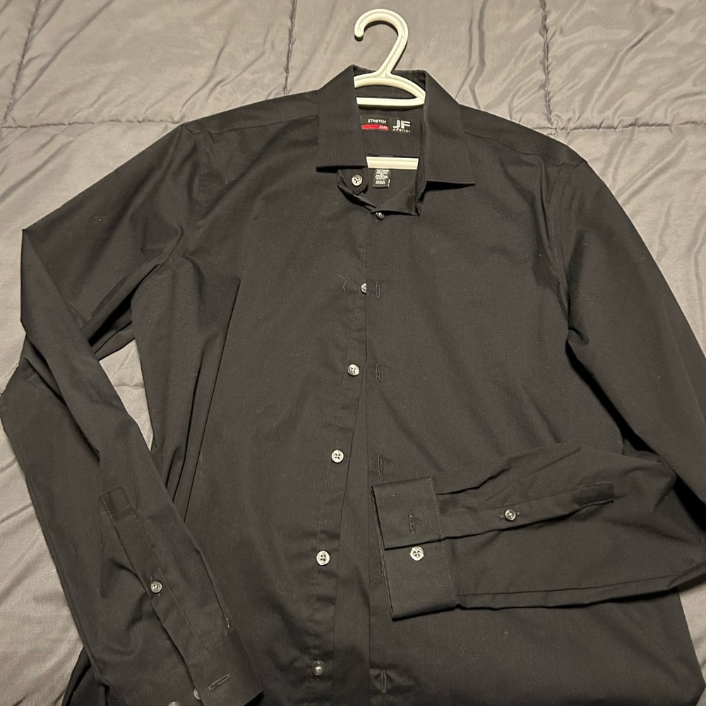 Black button down
